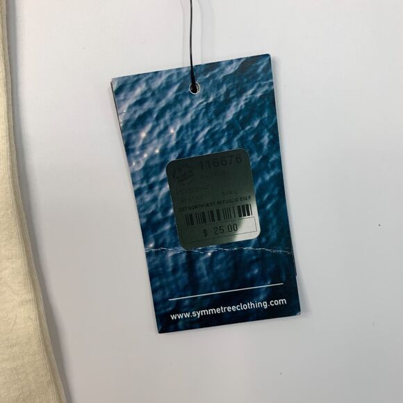 Northwest Republic T Shirt Mens S Small Cream Big Foot Sasquatch Cali Symmetree - Picture 5 of 10